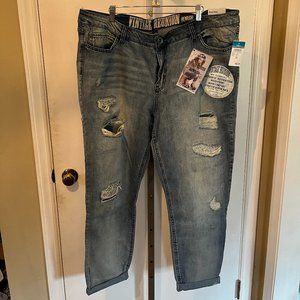 Rue+ Vintage Reunion Womens Destruction Rewash Jeans, Classic Rise, Size 22 NWT
